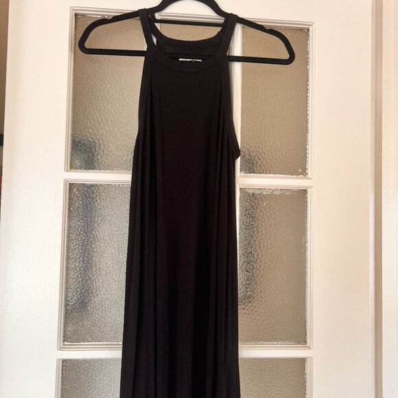 Madewell - Black Ribbed Sleevless Mini Dress - Picture 1 of 3